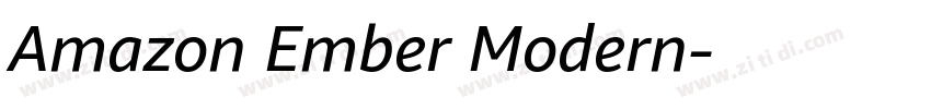 Amazon Ember Modern字体转换